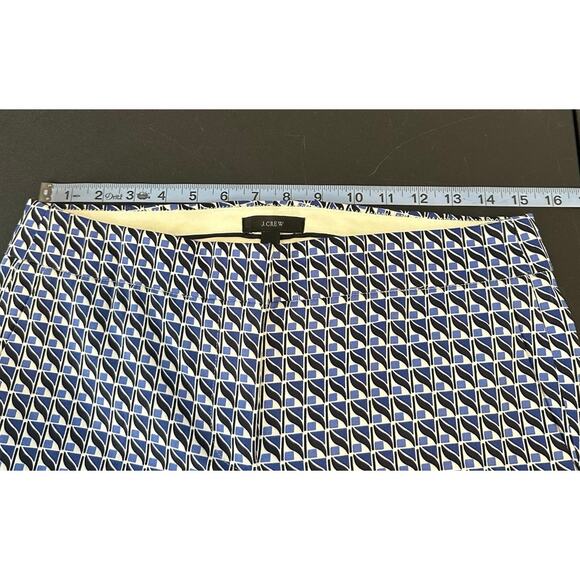 J.Crew‎ Blue Black Business Office Campbell Cropped Ankle Dress Pants Size 6 - Picture 9 of 11